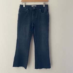 Free people black cropped jeans size 27